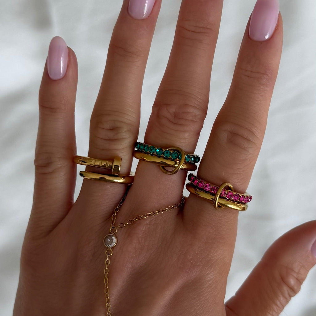 Evry Jewels Rosie Glow Stacked Ring