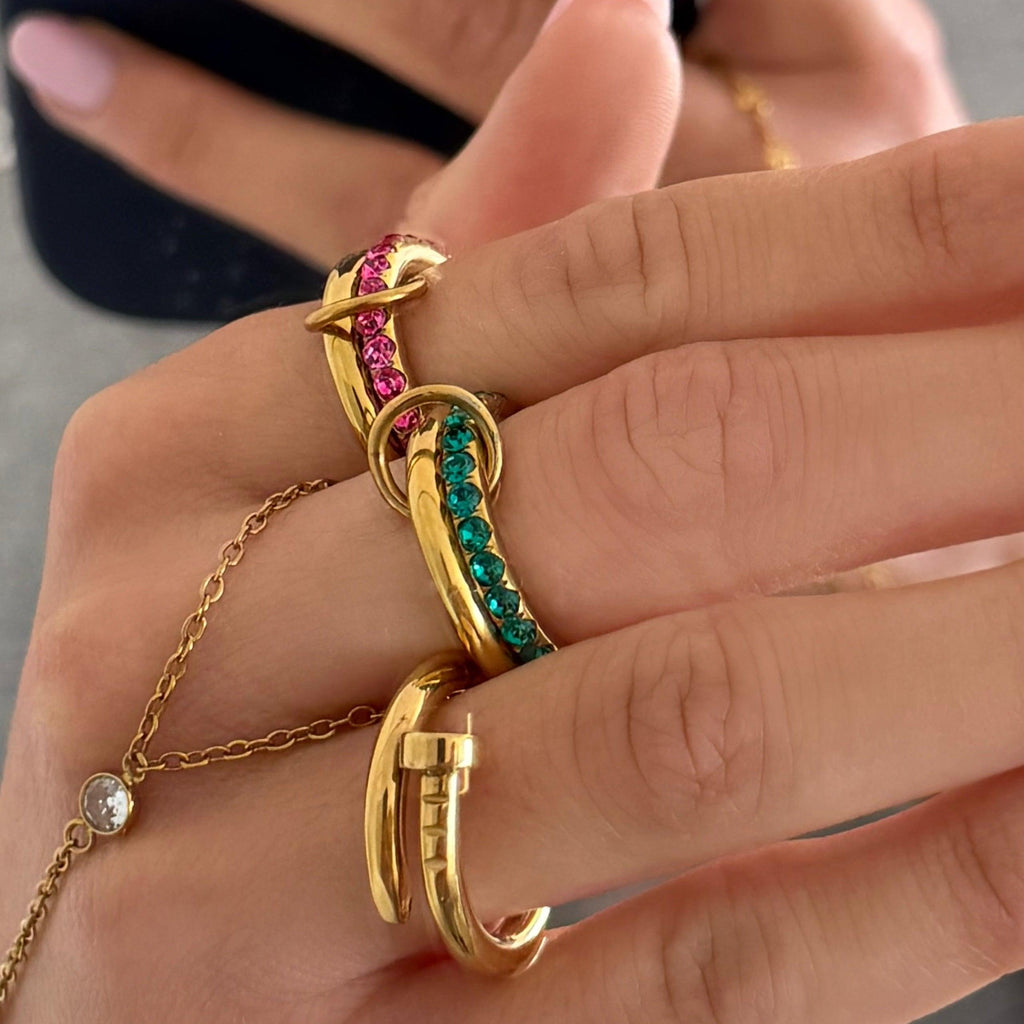 Evry Jewels Rosie Glow Stacked Ring