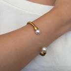 Evry Jewels Pearly Beaded Bangle