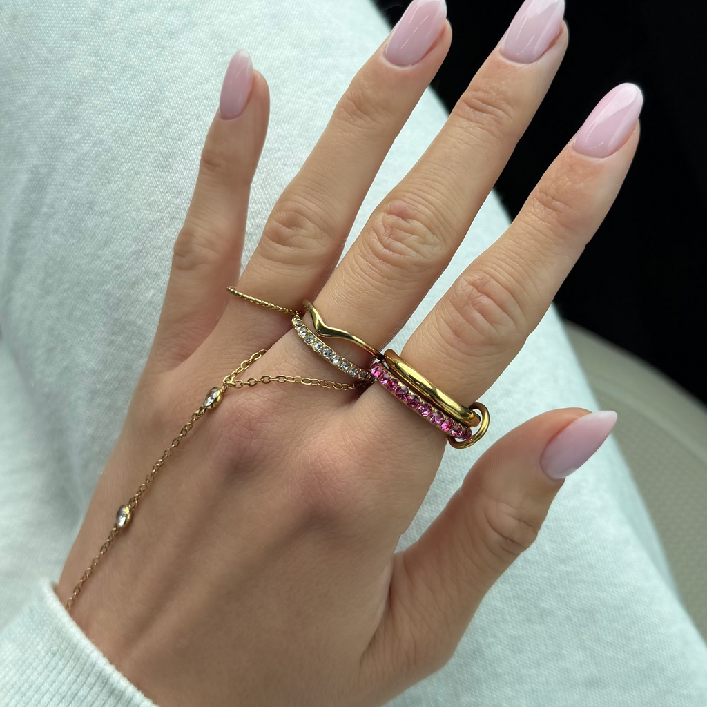 Evry Jewels Rosie Glow Stacked Ring