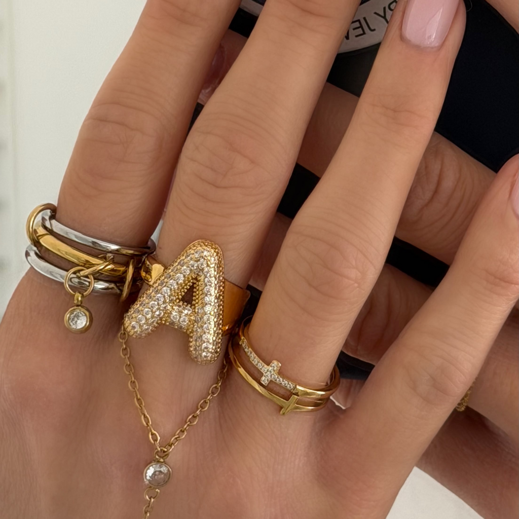 Evry Jewels Divine Darling Cross Ring