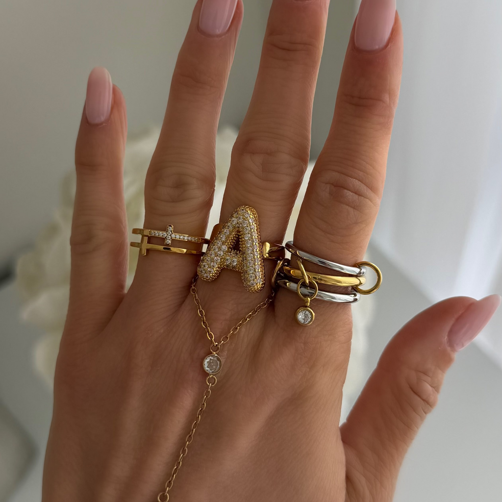 Evry Jewels Divine Darling Cross Ring