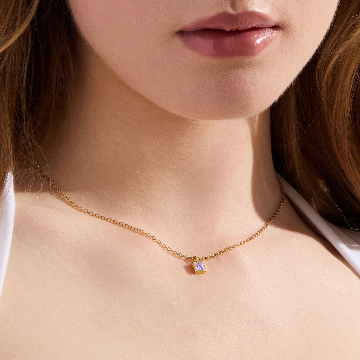 Evry Jewels Faye Birthstone Necklace