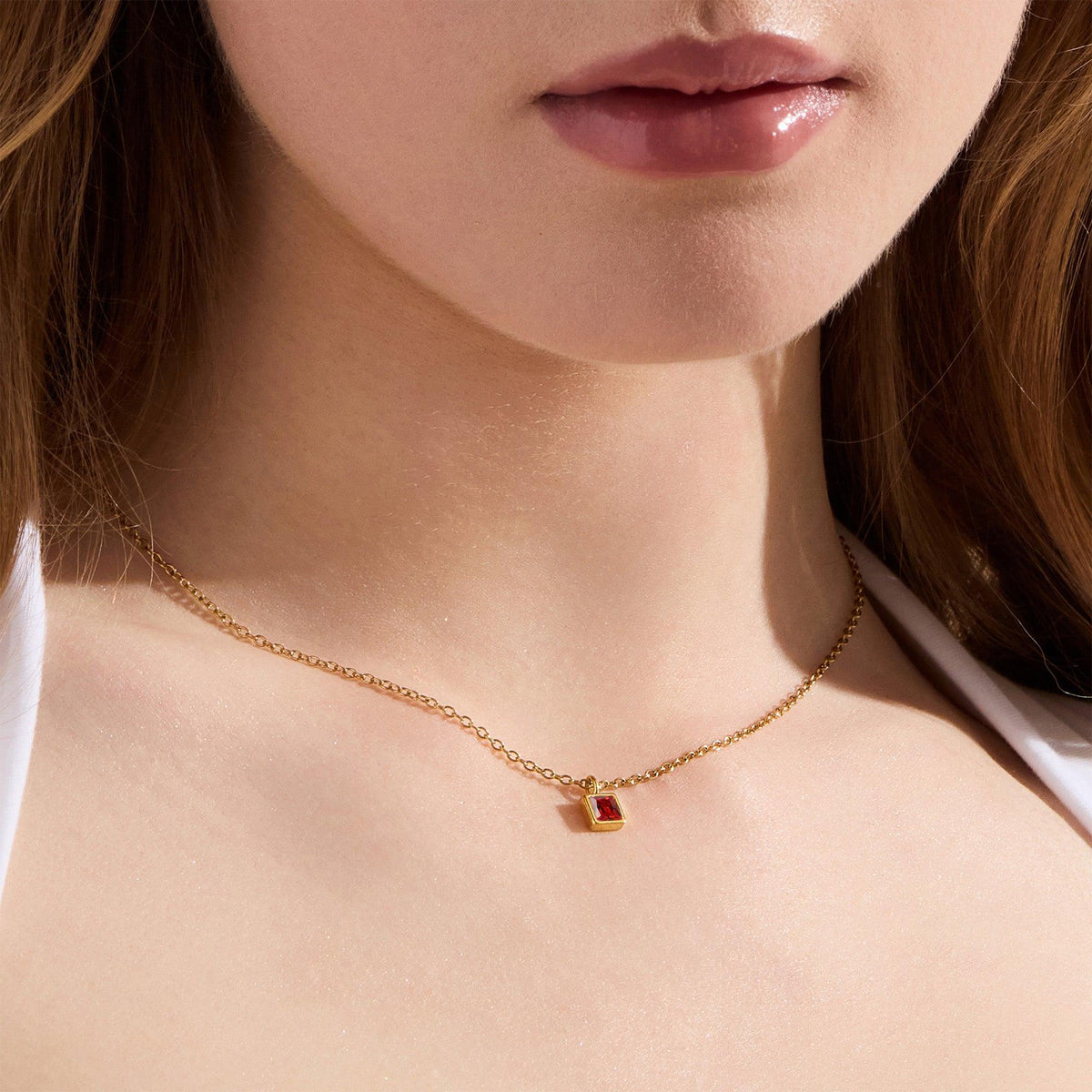 Evry Jewels Faye Birthstone Necklace