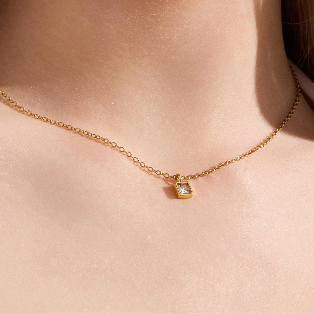 Evry Jewels Faye Birthstone Necklace