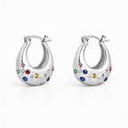 Evry Jewels Fizzy Hoops