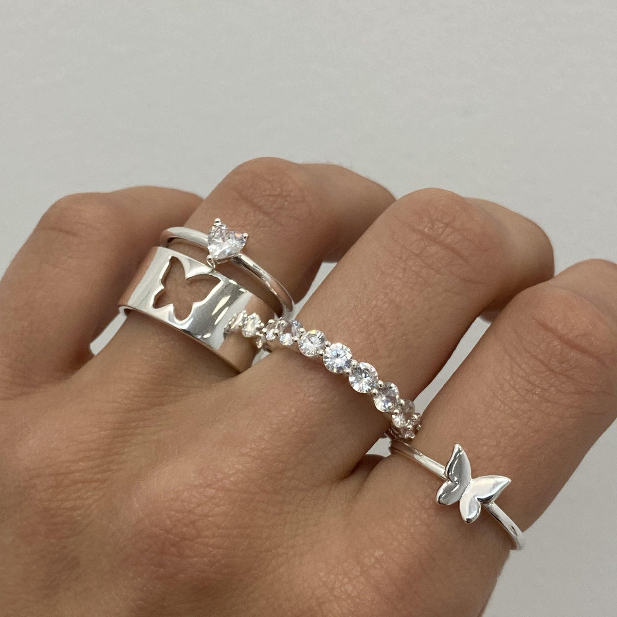 Evry Jewels Flying Together Rings
