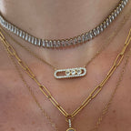 Evry Jewels Starlight Bar Necklace