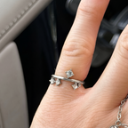 Evry Jewels Triple Spark Drop Ring