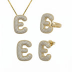 Evry Jewels Adore Me Earring. Ring & Necklace 3 Piece Bundle