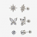 Evry Jewels Flat Back Earrings Set Collection