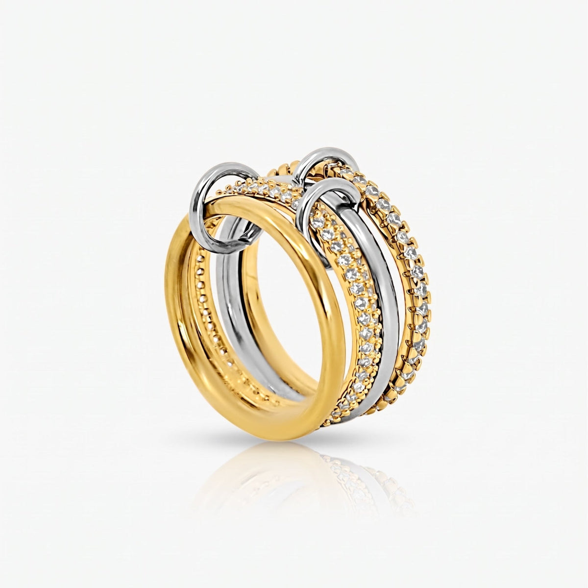 Evry Jewels Bonded Stacked Ring