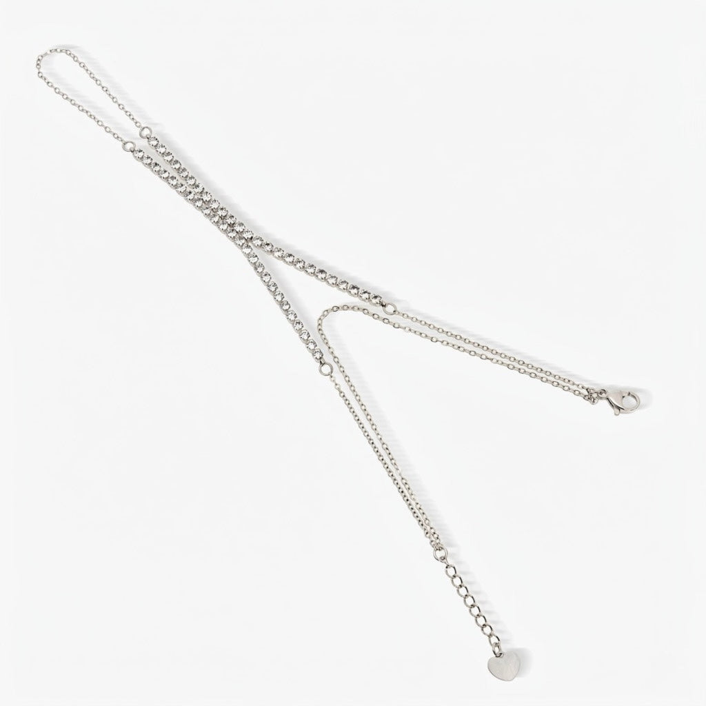 Evry Jewels Frosted Tennis Hand Chain