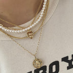 Evry Jewels Girly Pearly Necklace