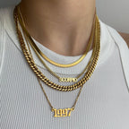 Evry Jewels Golden Year Necklace