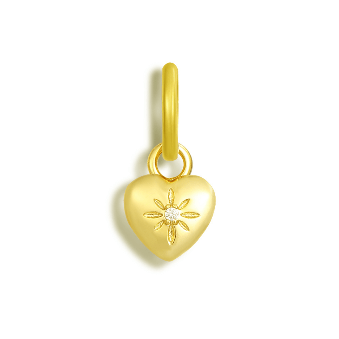 Evry Jewels Heart Of Gold Charm