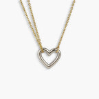 Evry Jewels Heartlink Necklace