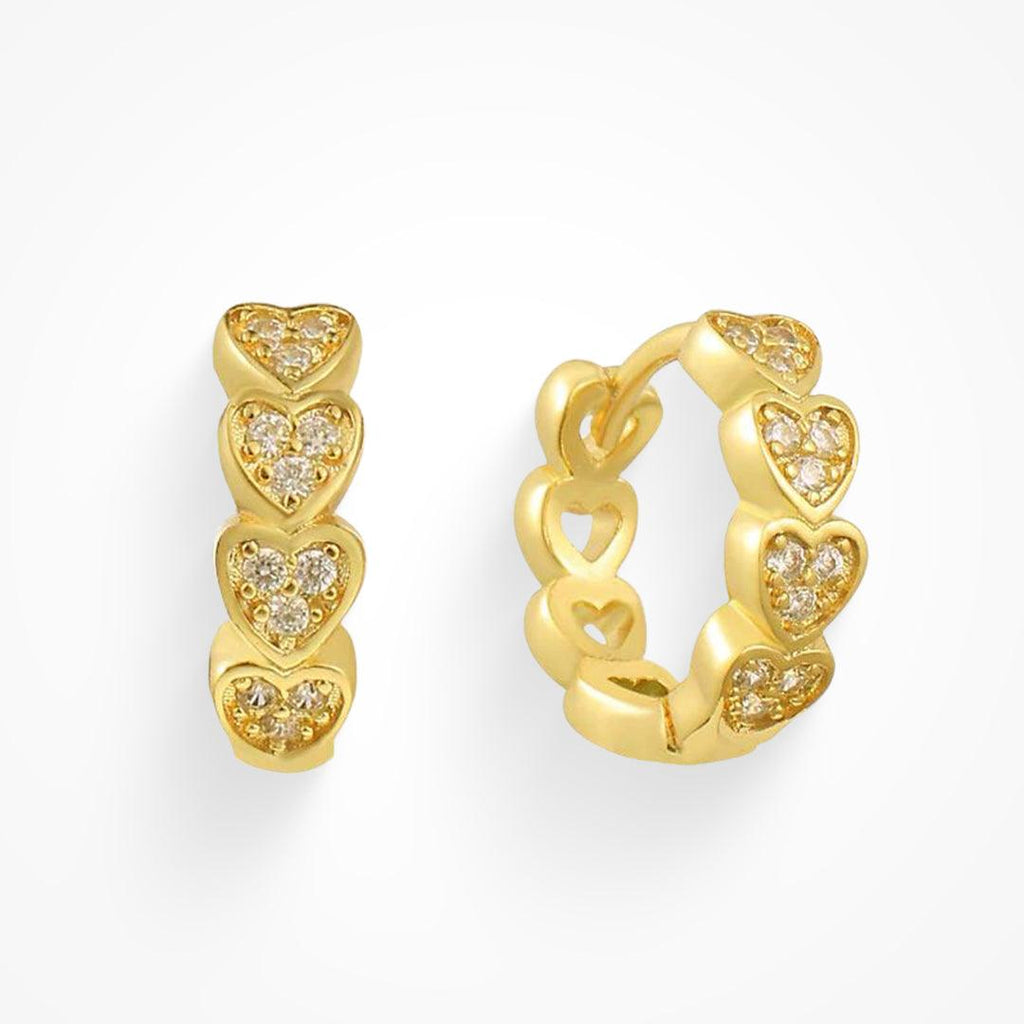 Evry Jewels Hearts All Around Earrings
