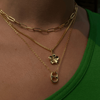 Evry Jewels Hibiscus Necklace