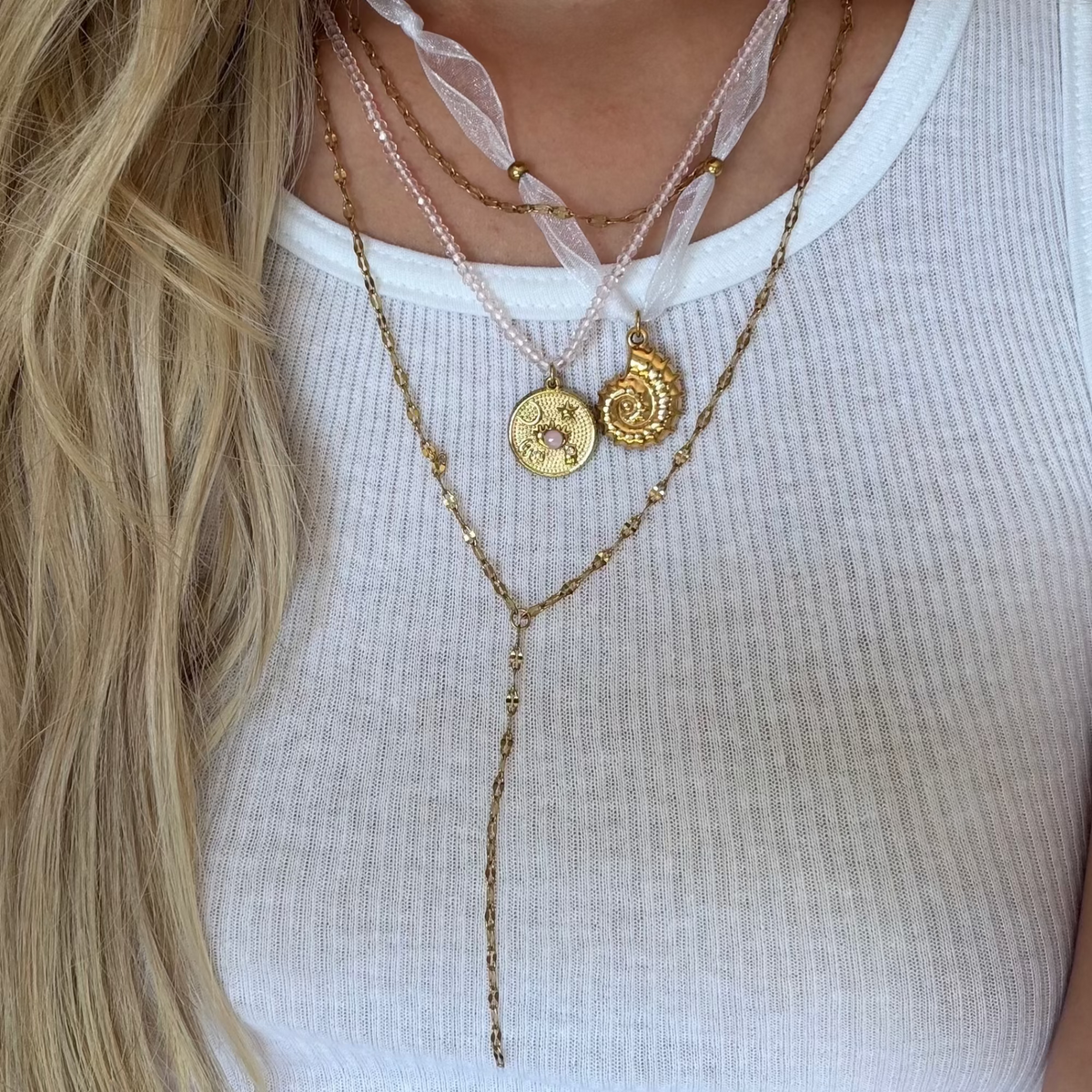 Evry Jewels Pure Paradise 3 Piece Necklace Bundle