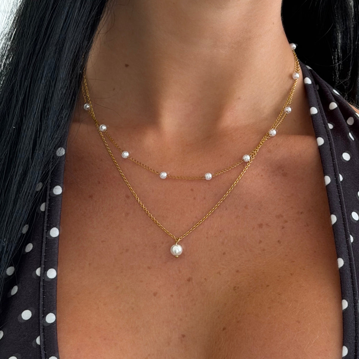 Evry Jewels Celestial Pearl Necklace