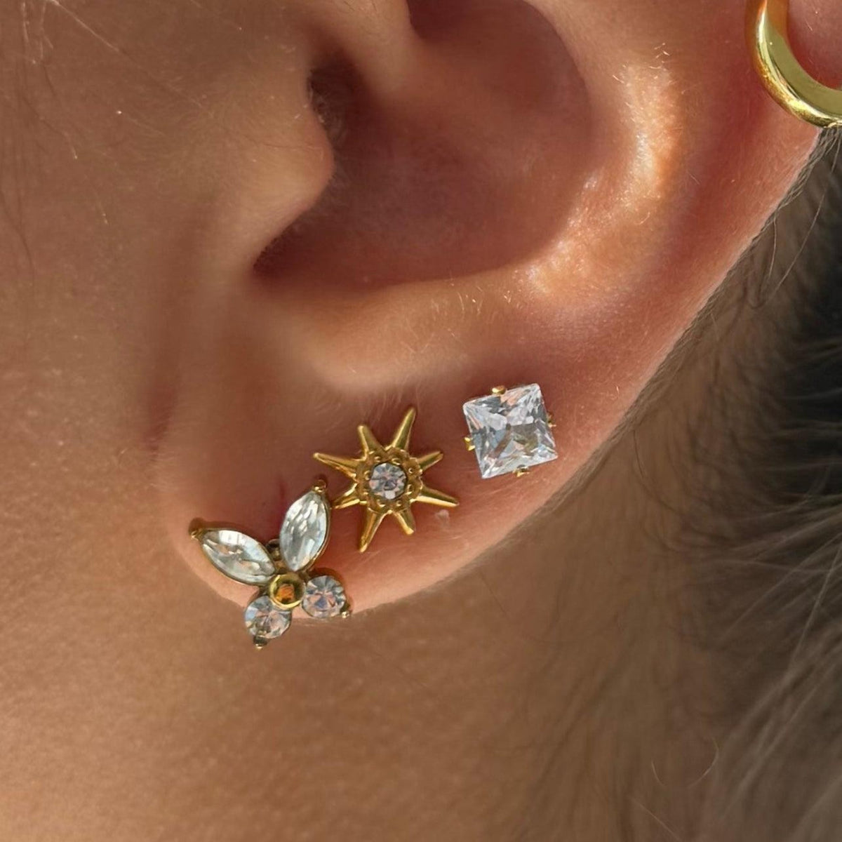 Evry Jewels Flat Back Earrings Set Collection