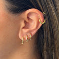 Evry Jewels Vibe Check Hoop 4 Piece Earring Set