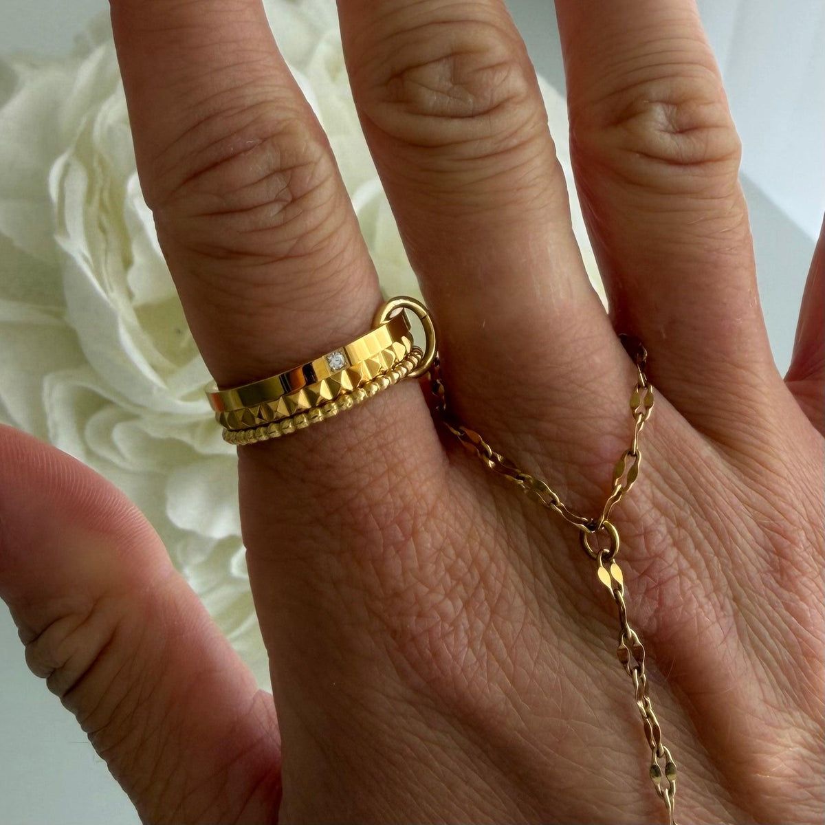 Evry Jewels She's a Diva Stacked Ring