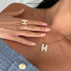 Evry Jewels Adore Me Ring & Necklace 2 Piece Bundle