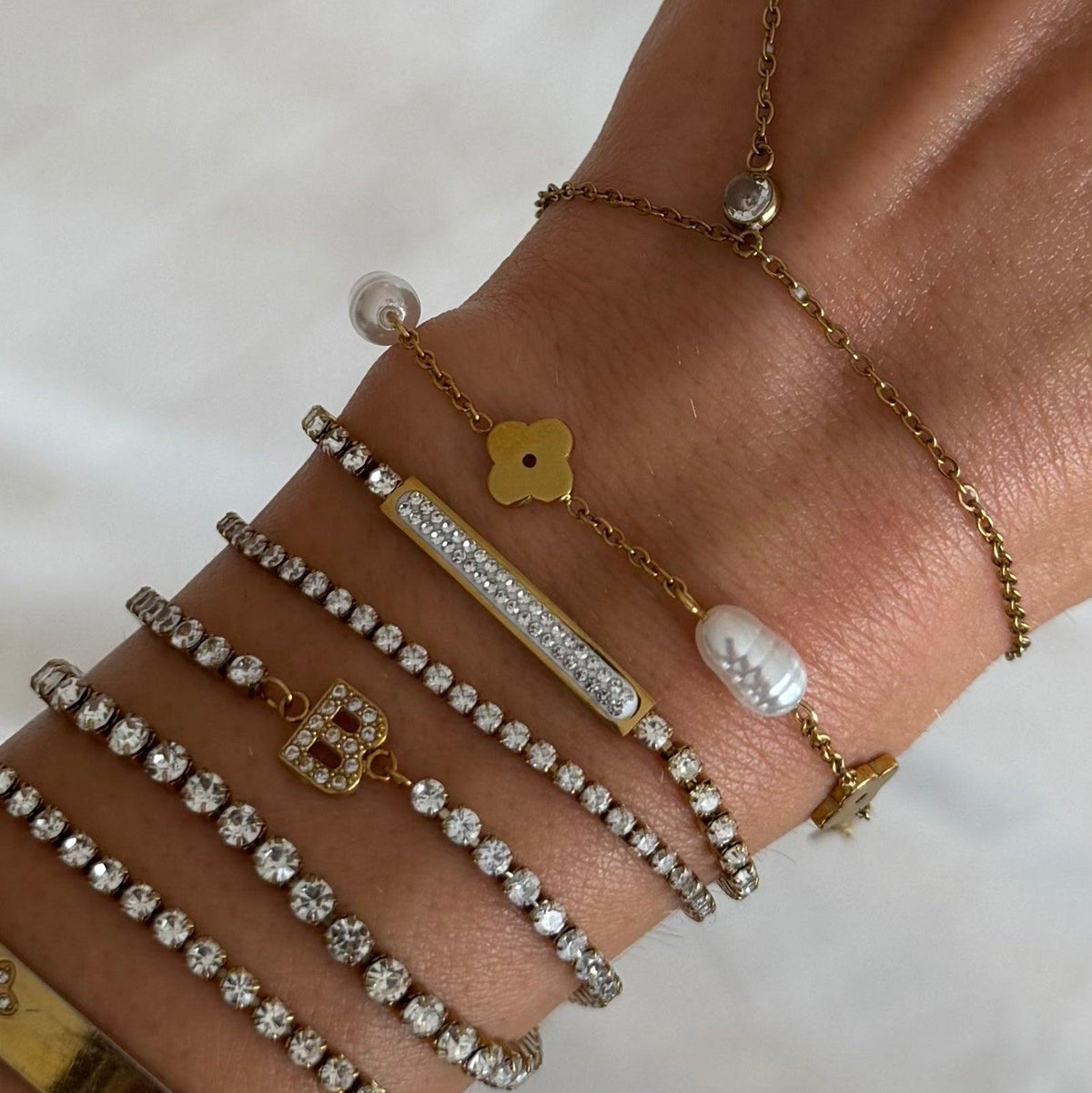 Evry Jewels Icy Tennis Bracelet