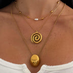 Evry Jewels Swirl Girl Necklace