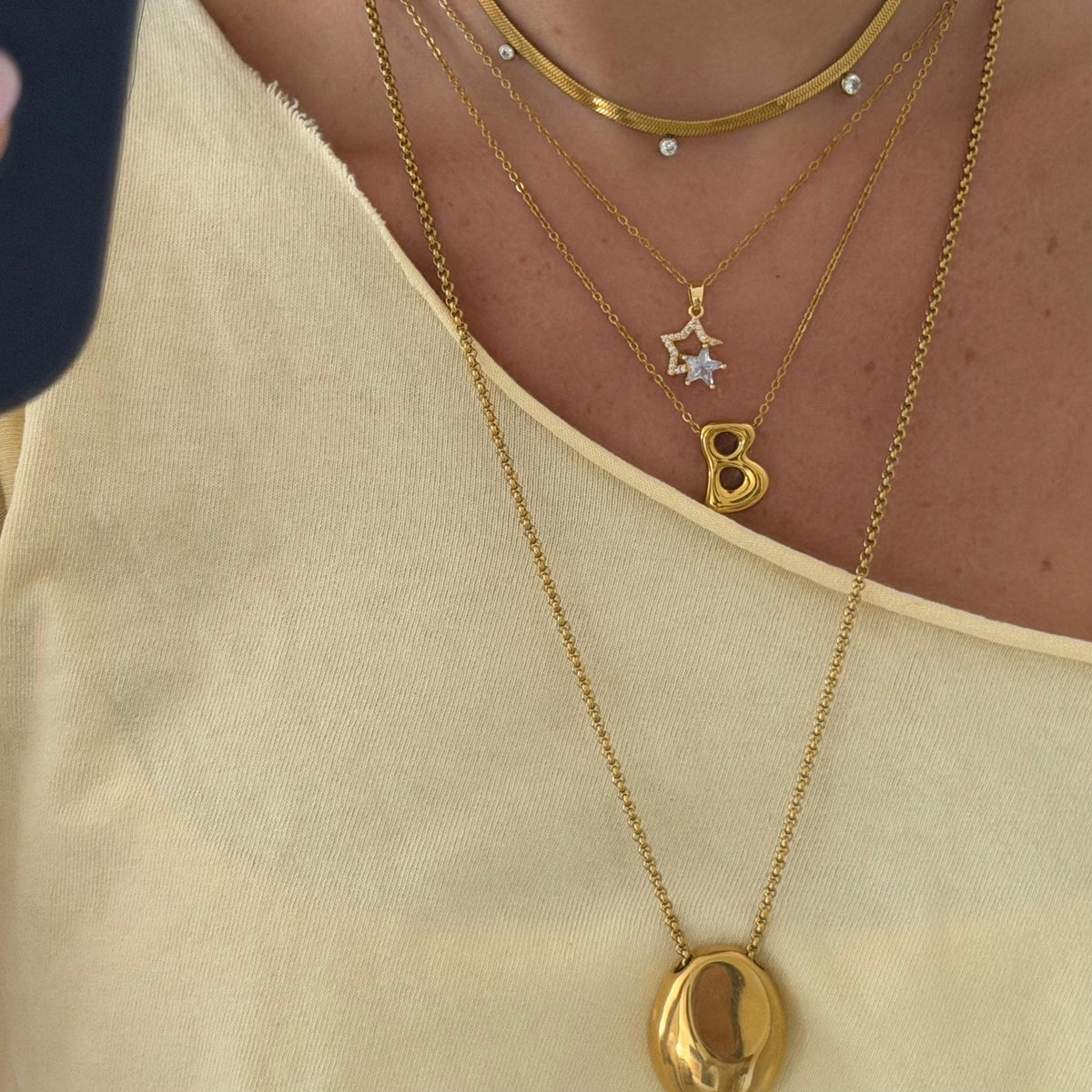 Evry Jewels Double Wish Necklace