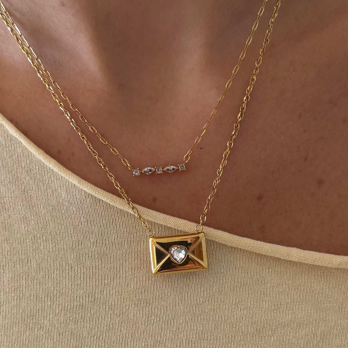 Evry Jewels Sweet & Simple Necklace