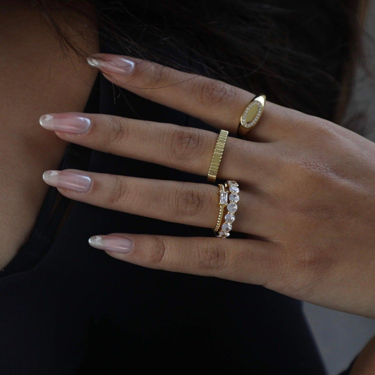 Evry Jewels Ice Ice Baby Ring