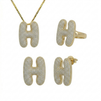 Evry Jewels Adore Me Earring. Ring & Necklace 3 Piece Bundle