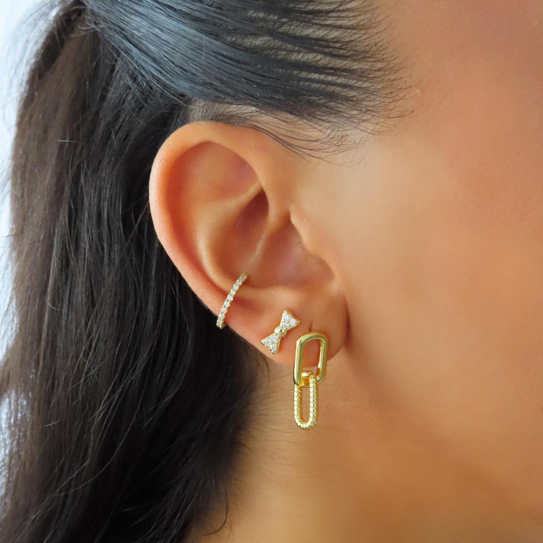 Evry Jewels Let's Link Earrings