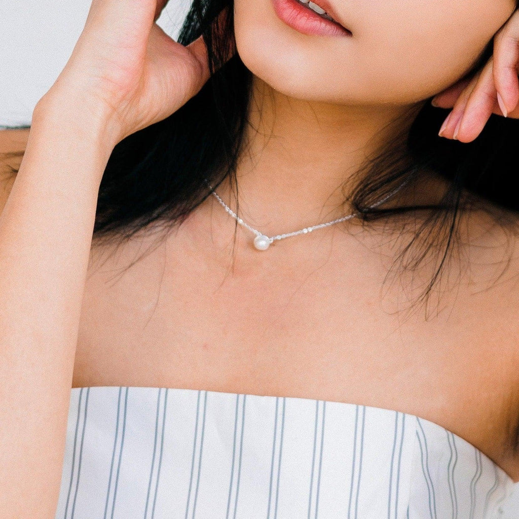 Evry Jewels Lucky Pearl Necklace