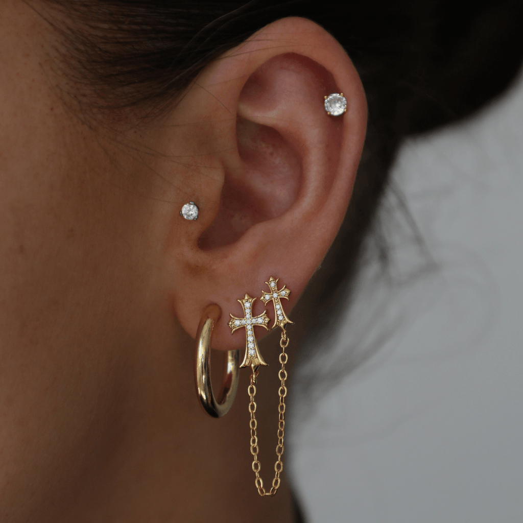 Evry Jewels Manhattan Hoops