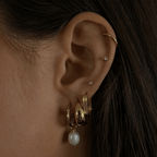 Evry Jewels Midtown Hoop Earrings