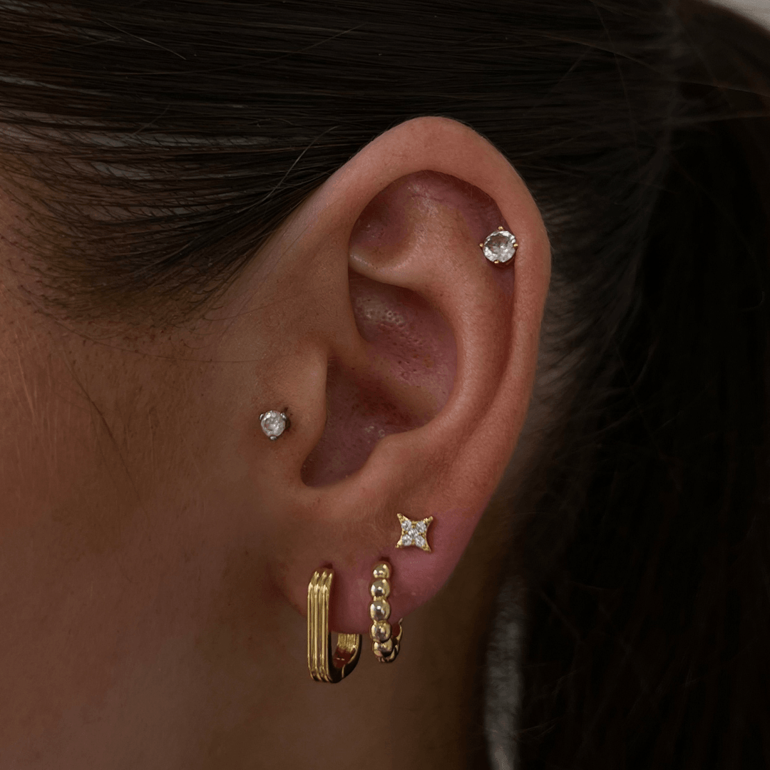 Evry Jewels Midtown Hoop Earrings