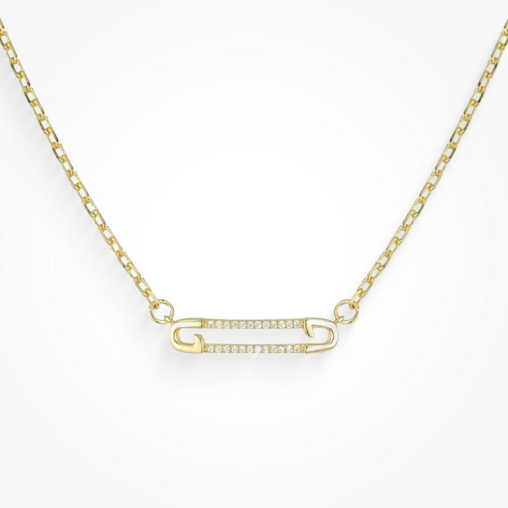 Evry Jewels Pin It Necklace