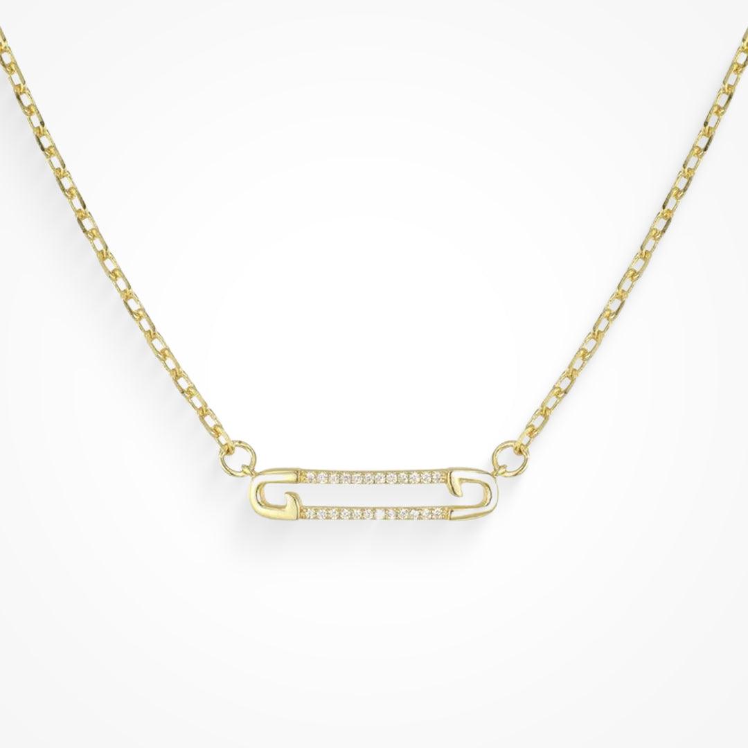 Evry Jewels Pin It Necklace
