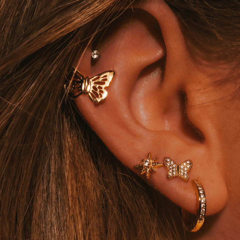Evry Jewels Radiant Star Earrings