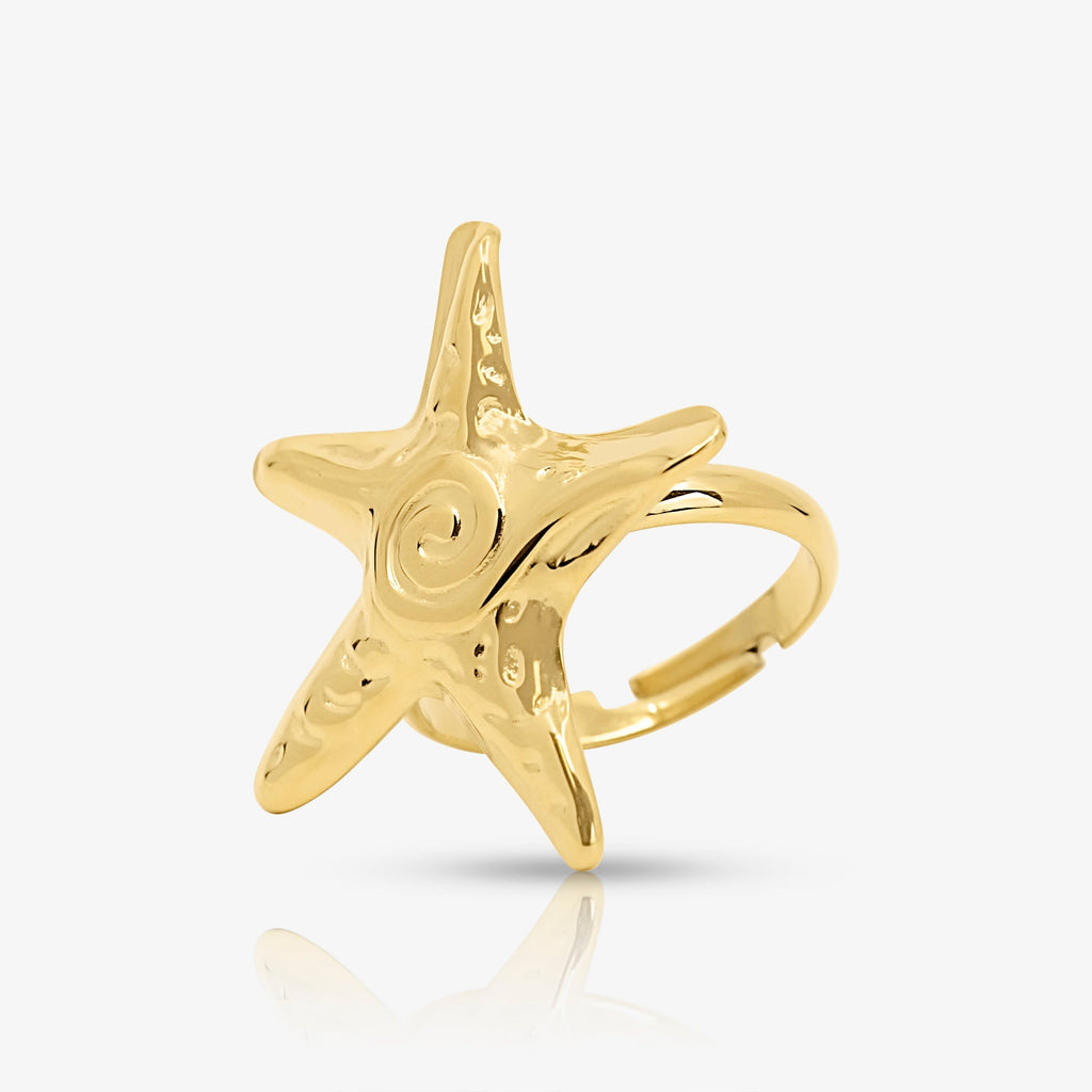 Evry Jewels Golden Starfish 4 Piece Set