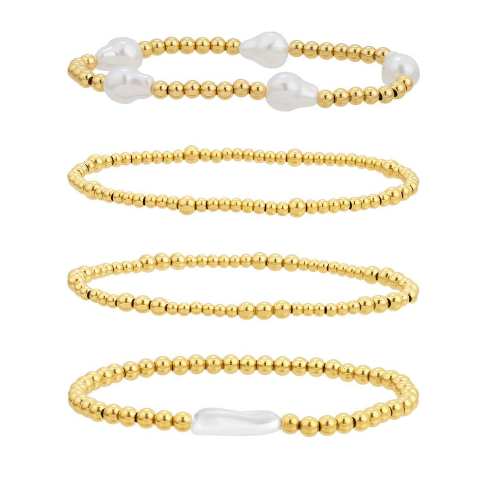 Evry Jewels Salty Bundle : 4 Piece Bracelet Bundle