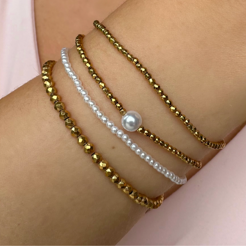 Evry Jewels Mixed Muse Beaded Bracelet 4 Piece Set