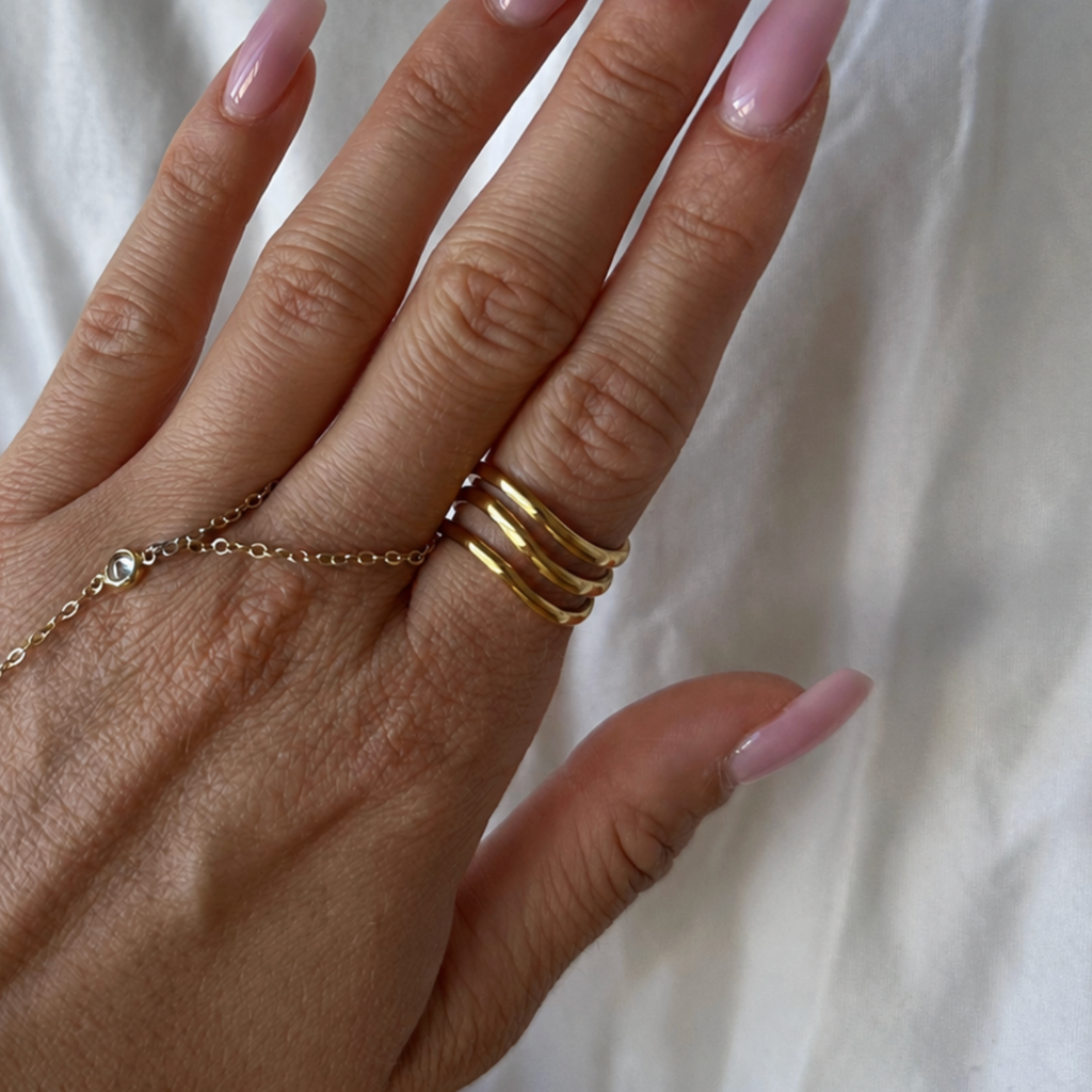 Evry Jewels Triple Link Ring