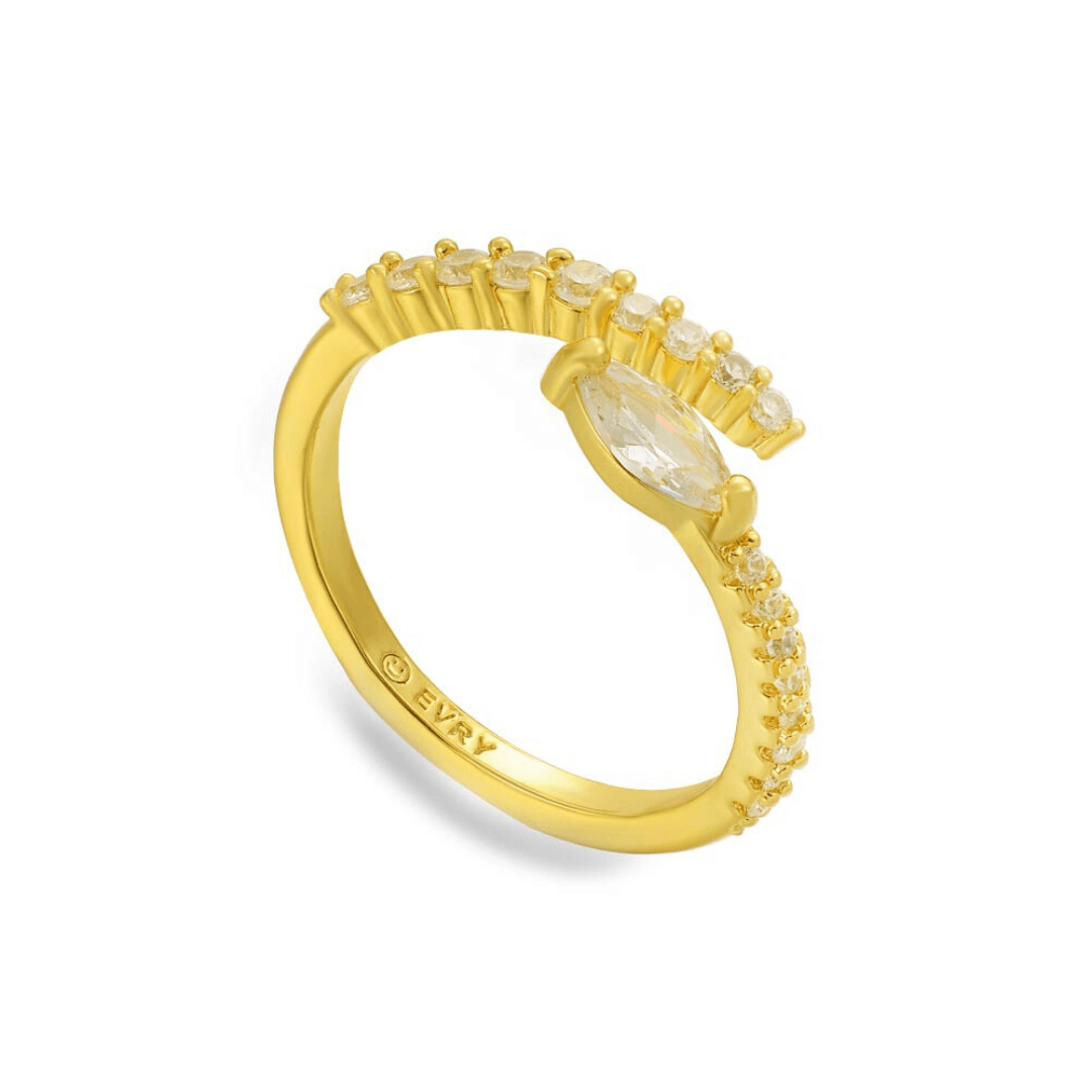 Evry Jewels Shimmering Snake Ring