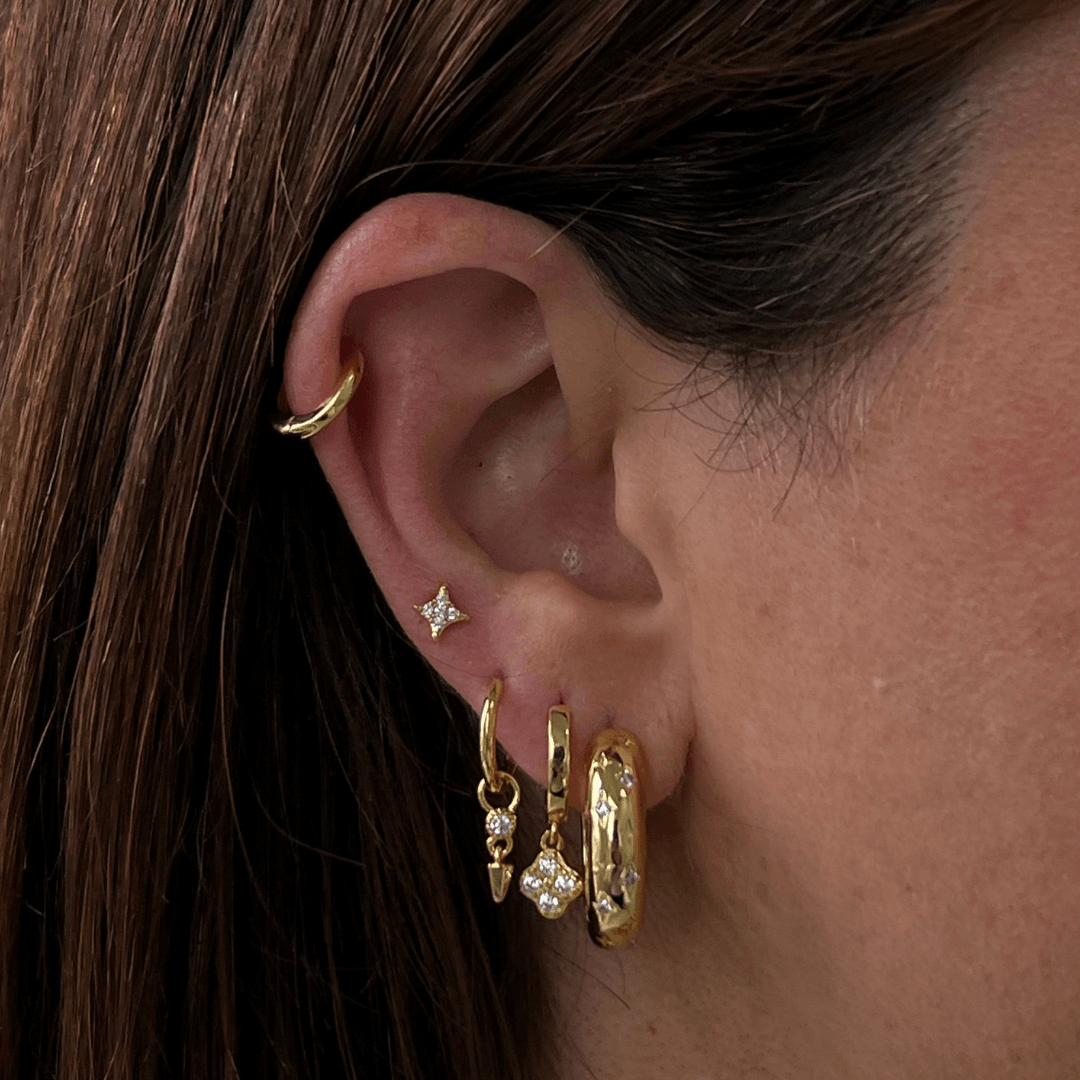 Evry Jewels Shooting Star Earrings