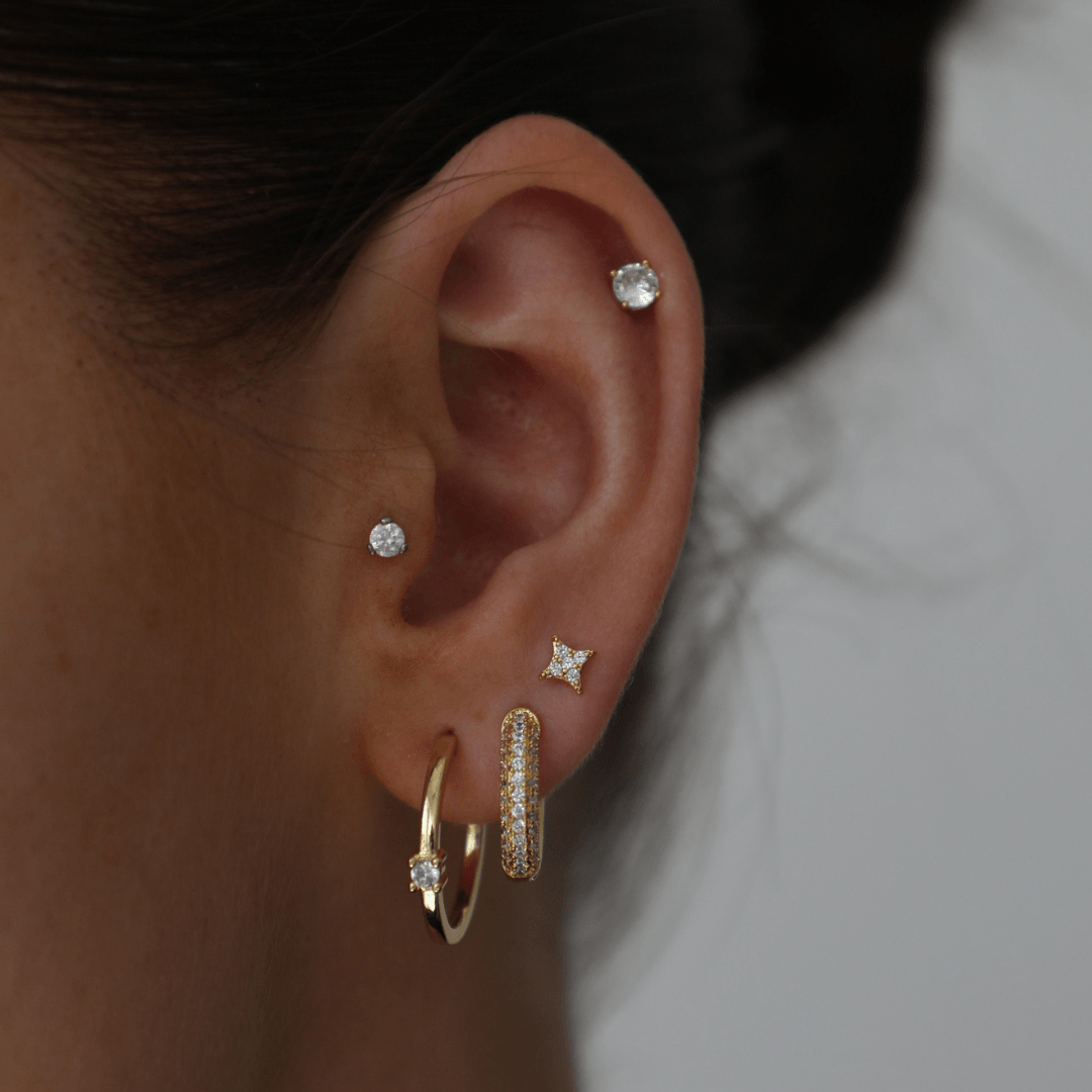 Evry Jewels Shooting Star Earrings